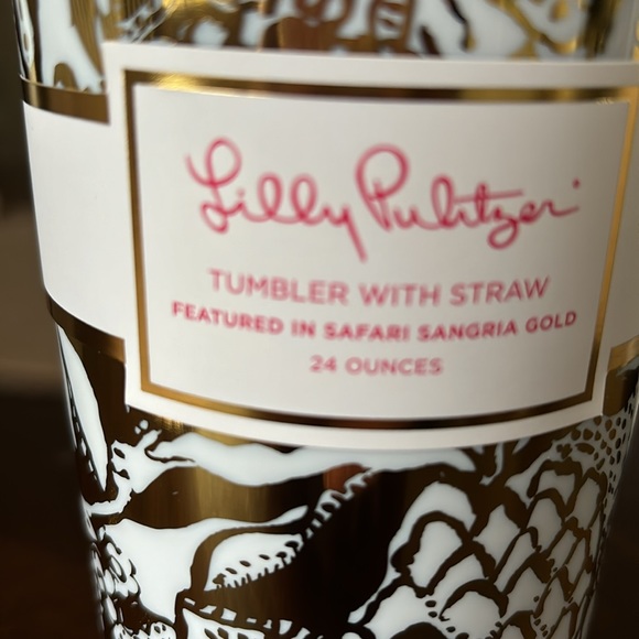 Lilly Pulitzer Tumbler with straw - Picture 2 of 4